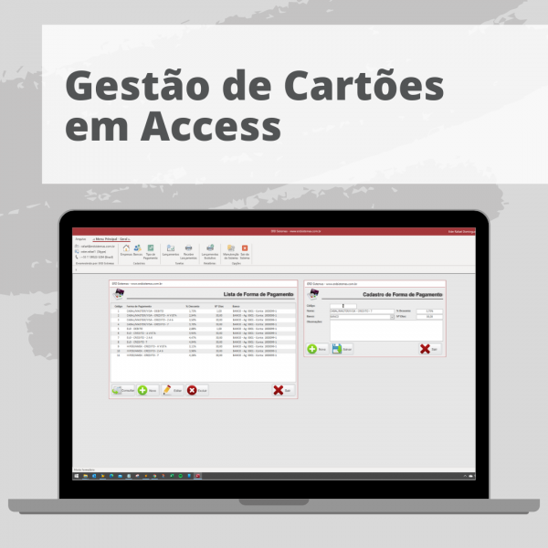 Gestão de Cartões em Access