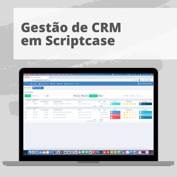 Gestão CRM em Scriptcase
